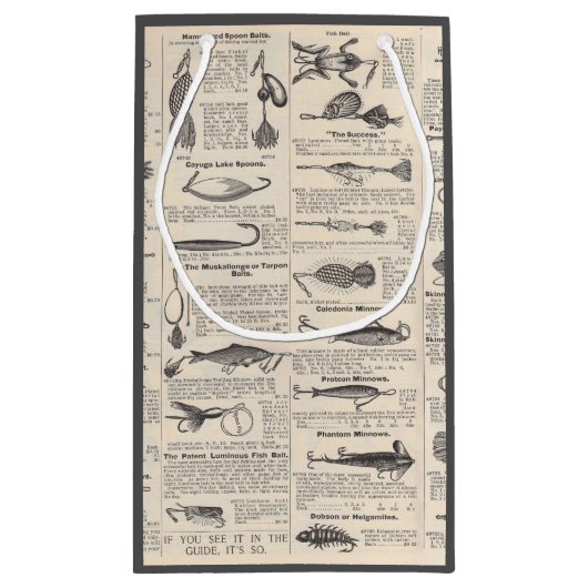 Vist: Antiek visser uit de jaren 1900 Klein Cadeauzakje (Achterkant)