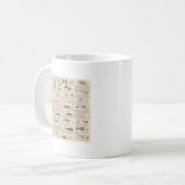  Vist: Antiek visser uit de jaren 1900 Koffiemok (Voorkant links)