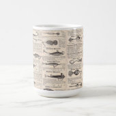 Vist: Antiek visser uit de jaren 1900 Koffiemok (Center)