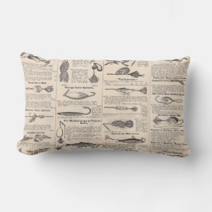  Vist: Antiek visser uit de jaren 1900 Kussen