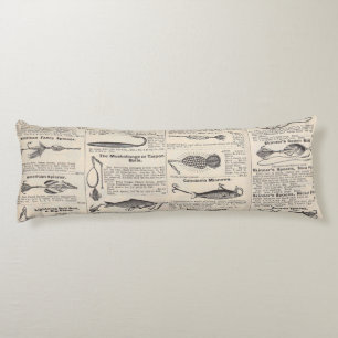  Vist: Antiek visser uit de jaren 1900 Lichaamskussen