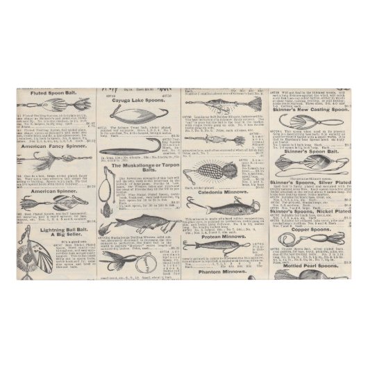  Vist: Antiek visser uit de jaren 1900 Naambadge (Voorkant)