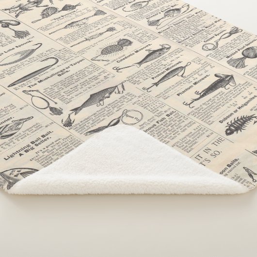 Vist: Antiek visser uit de jaren 1900 Sherpa Deken (3/4)