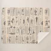 Vist: Antiek visser uit de jaren 1900 Sherpa Deken (Voorkant (horizontaal))