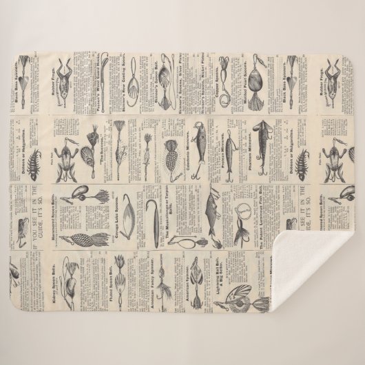  Vist: Antiek visser uit de jaren 1900 Sherpa Deken (Voorkant (horizontaal))