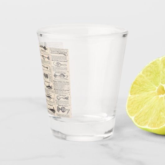  Vist: Antiek visser uit de jaren 1900 Shot Glas (Rechts)