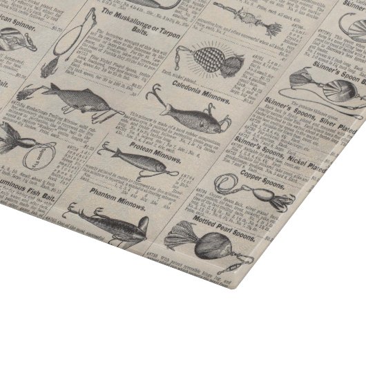  Vist: Antiek visser uit de jaren 1900 Snijplank (Hoek)