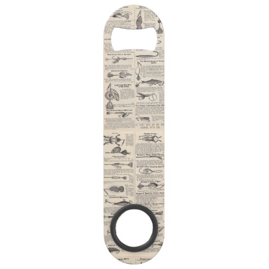 Vist: Antiek visser uit de jaren 1900 Speed Flessenopener (Voorkant)