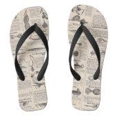  Vist: Antiek visser uit de jaren 1900 Teenslippers (Voetbed)