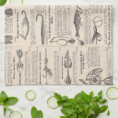 Vist: Antiek visser uit de jaren 1900 Theedoek (Gevouwen)