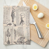 Vist: Antiek visser uit de jaren 1900 Theedoek (Quarter Fold)