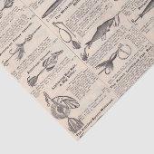  Vist: Antiek visser uit de jaren 1900 Tissuepapier (Detail)