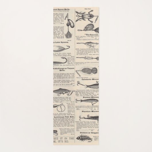  Vist: Antiek visser uit de jaren 1900 Yogamat (Achterkant)