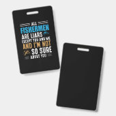Vist Art All Fisherman Badge (Voor- en achterkant)
