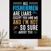 Vist Art All Fisherman Poster (Keuken)