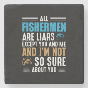 Vist Art All Fisherman Stenen Onderzetter