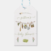 Vist Baby shower waslijn Cadeaulabel (Voorkant)