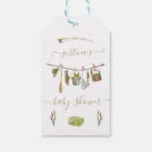 Vist Baby shower waslijn Cadeaulabel (Achterkant)
