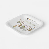 Vist Baby shower waslijn Papieren Bordje (Gebogen)