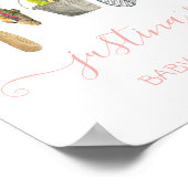 Vist Baby shower waslijn Poster (Hoek)