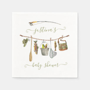 Vist Baby shower waslijn Servet