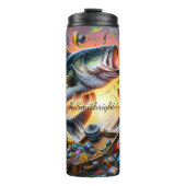 Vist Big Bass Sunset Thermosbeker (Voorkant)