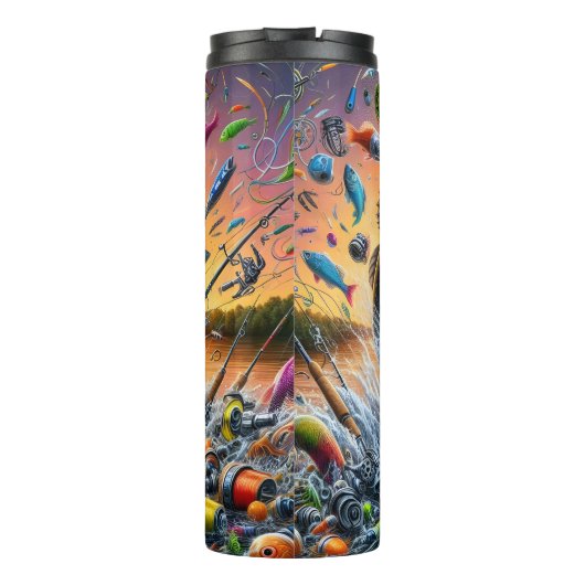 Vist Big Bass Sunset Thermosbeker (Achterkant)