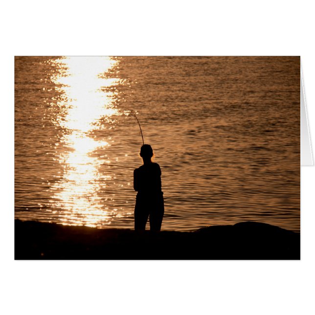 Vist bij zonsondergang (Voorkant Horizontaal)