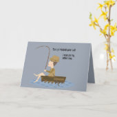 Vist Blauw Funny Droevig Uw Citaat van de Vraag ge Kaart (Gele Bloem)