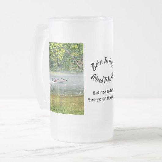 Vist Boat op de beweging Bevroren Mok (Voorkant links)