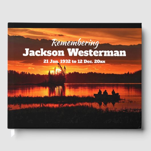 Vist Boat op het Memorial Guest Bomeer Gastenboek (Voorkant)