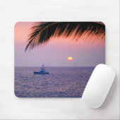 Vist Boat Tropical Sunset Mousepad Muismat (Met muis)