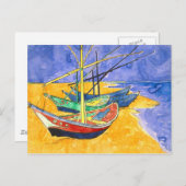Vist Boats Beach Saintes-Maries Van Gogh Fine Briefkaart (Voorkant / Achterkant)