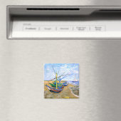 Vist Boats Beach Saintes-Maries Van Gogh Fine Magneet (Insitu (Vaatwasser))