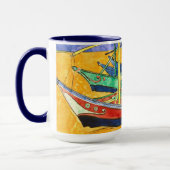 Vist Boats Beach Saintes-Maries Van Gogh Fine Mok (Links)