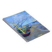 Vist Boats Beach Saintes-Maries Van Gogh Fine Notitieboek (Rechterzijde)