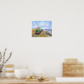Vist Boats Beach Saintes-Maries Van Gogh Fine Poster (Keuken)