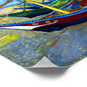 Vist Boats Beach Saintes-Maries Van Gogh Fine Poster (Hoek)