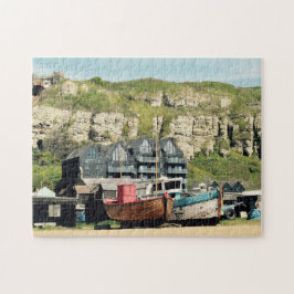 Vist Boats bij Hasting Sussex Legpuzzel
