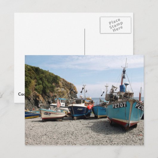 Vist Boats Cadgwith Cornwall England Briefkaart (Voorkant / Achterkant)