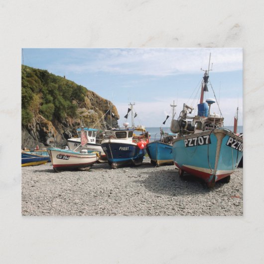 Vist Boats Cadgwith Cornwall England Briefkaart (Voorkant)