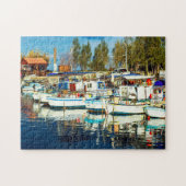 Vist Boats Cyprus. Jigzaag Puzzle Legpuzzel (Horizontaal)