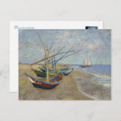 Vist Boats door Vincent Van Gogh Briefkaart (Voorkant / Achterkant)