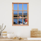 Vist Boats - Faux-venstereffect Poster (Keuken)