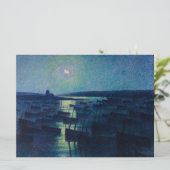 Vist Boats in de Moonlight (Camaret, Frankrijk) Kaart (Staand voorkant)
