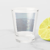 Vist Boats in de Moonlight (Camaret, Frankrijk) Shot Glas (Achterkant)