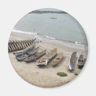 Vist Boats in Elmina, Ghana Magneet