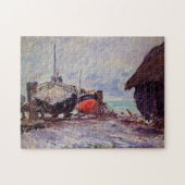 Vist Boats in Étretat Monet Fine Art Legpuzzel (Horizontaal)