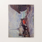 Vist Boats in Étretat Monet Fine Art Legpuzzel (Verticaal)