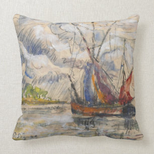 Vist Boats in La Rochelle, c.1919-21 Kussen